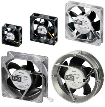 Low Speed Alarm DC Input Axial Fans - MDA Series