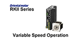 MEXE02 Support Software: RKII Series Variable Speed Operation