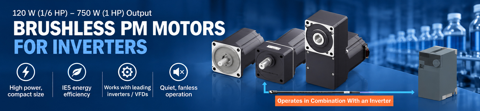 Brushless PM Motors for Inverters
