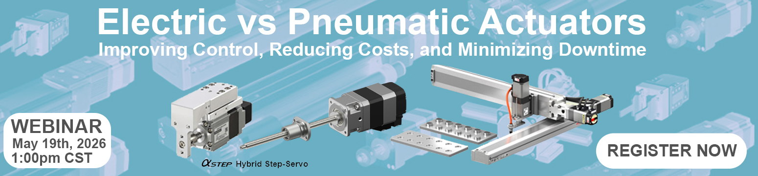 Register for Electric vs Pneumatic Actuators Webinar May 19, 2026 1:00pm CST