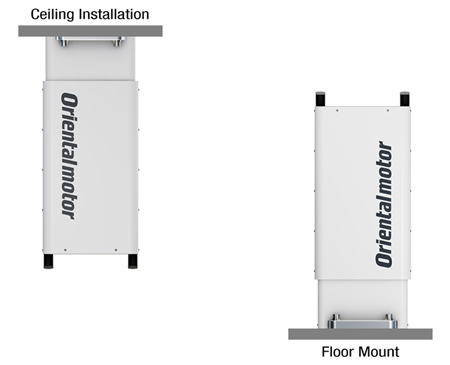 Floor or ceiling-mounted are available, expanding the range of equipment design.