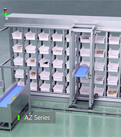 Left: Equipment with AZ Series, Return-to-home operation not required