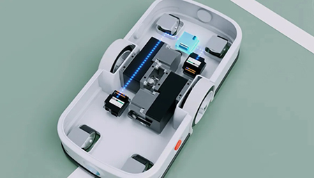 Mobile Robot Controller MVC01 Recognizes Travel Coordinates