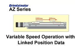 MEXE02 Support Software: AZ Series Variable Speed Operation with Linked Position Data